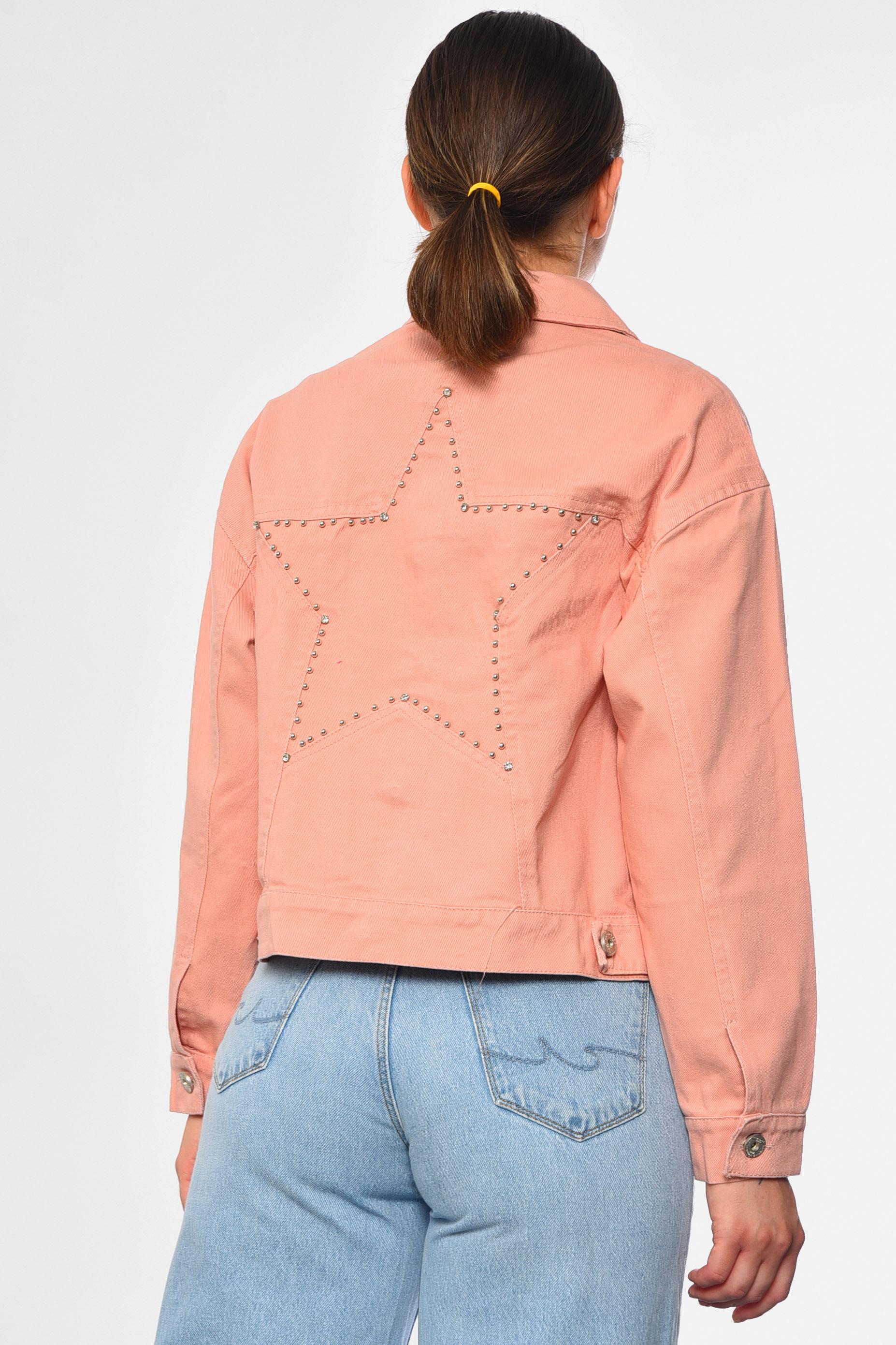 Джинсовка женская L Розовый (184211) - фото 3