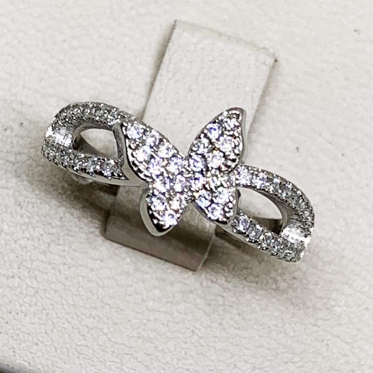 Кольцо серебряное с кубическим цирконием р. 18 3,75 г (1713858805)