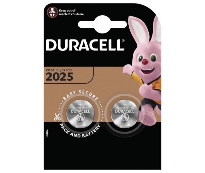 Батарейки Duracell CR2025 2 шт. (DL2025)