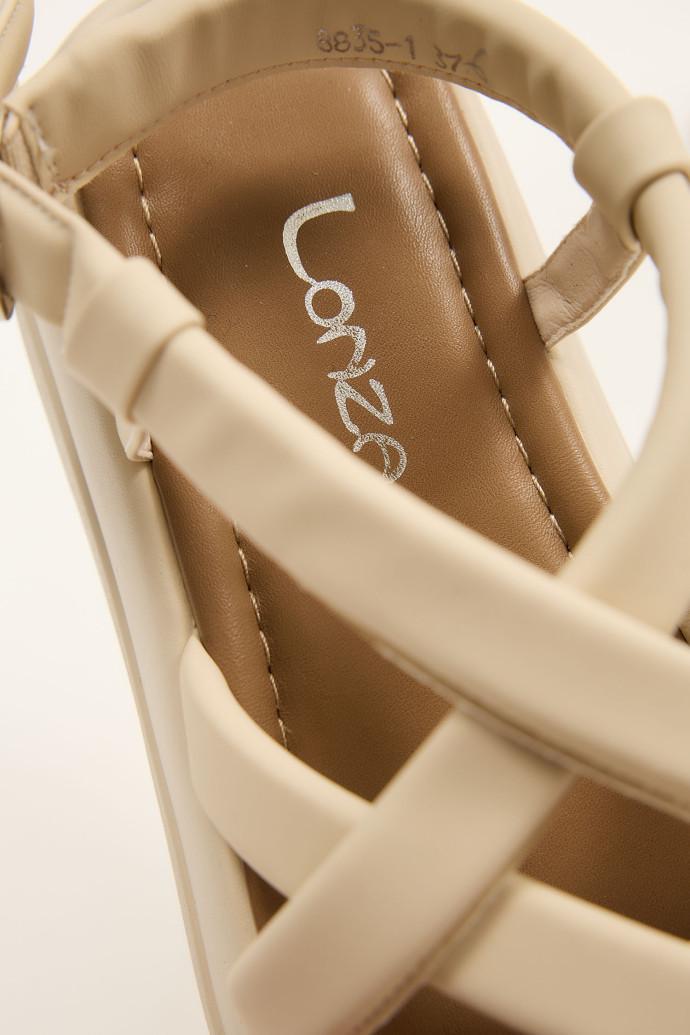 Сандалии женские LONZA на платформе р. 39 Бежевый (198994) - фото 5 Сандалии женские LONZA на платформе р. 39 Бежевый (198994) - фото 5