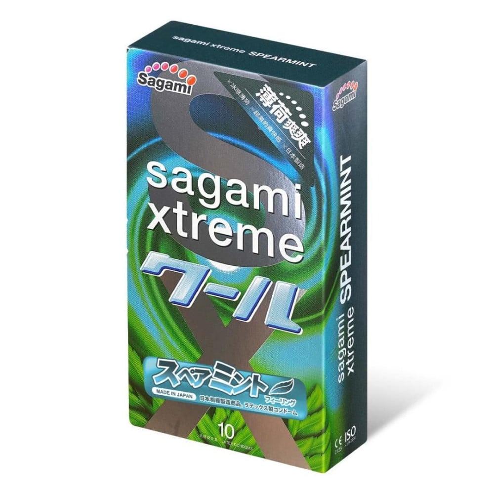Презервативы латексные Sagami Xtreme Mint с ароматом мяты 10 шт.