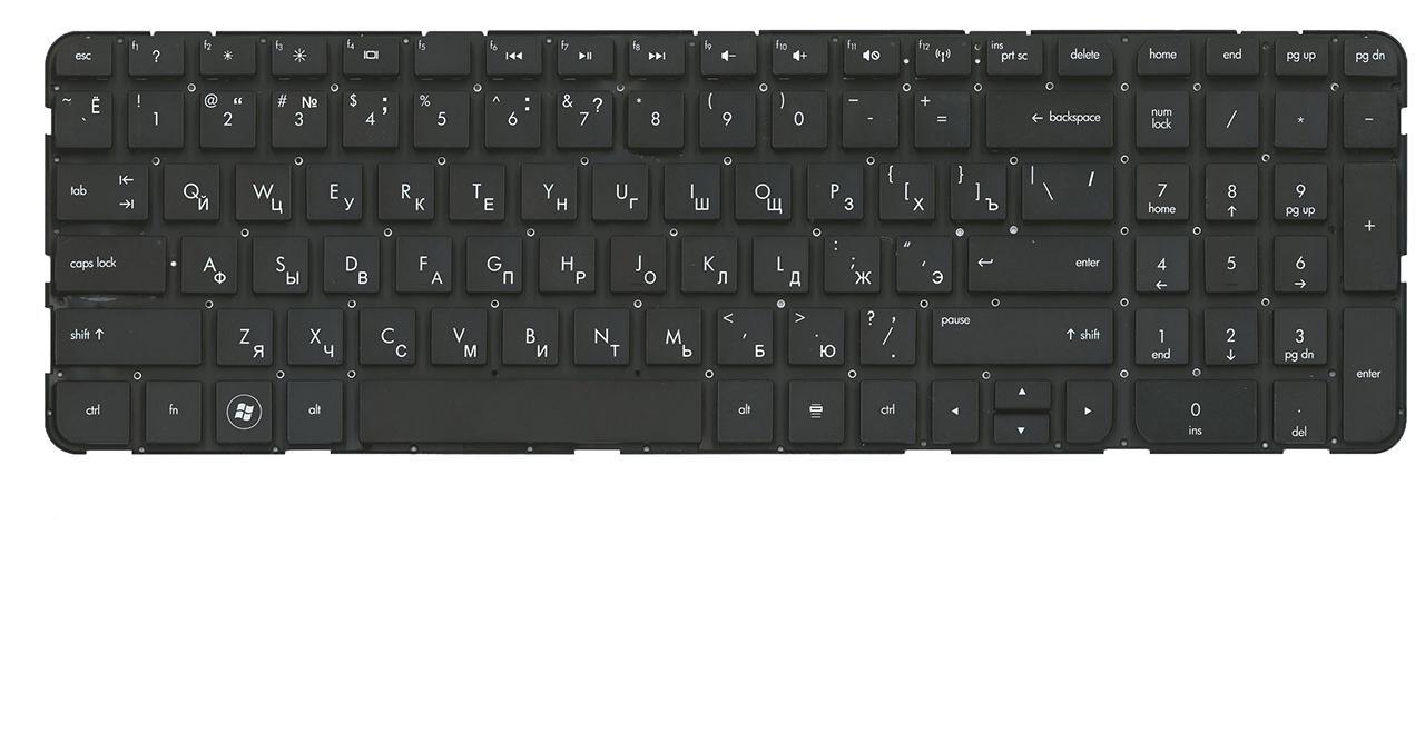 Клавиатура для ноутбука HP Pavilion dv6Z-7000 матовая (682082-251)