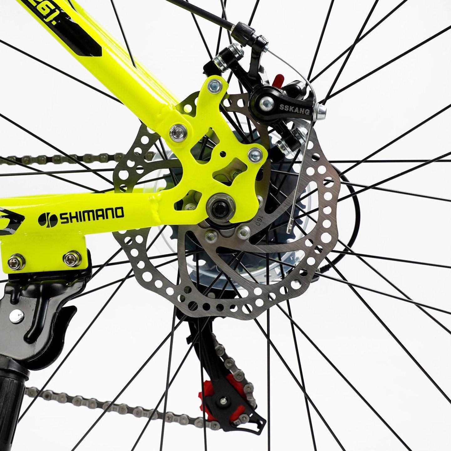 Велосипед горный двухподвесной Corso Rend 26"/15" Черно-желтый (799511249) - фото 6 Велосипед горный двухподвесной Corso Rend 26"/15" Черно-желтый (799511249) - фото 6