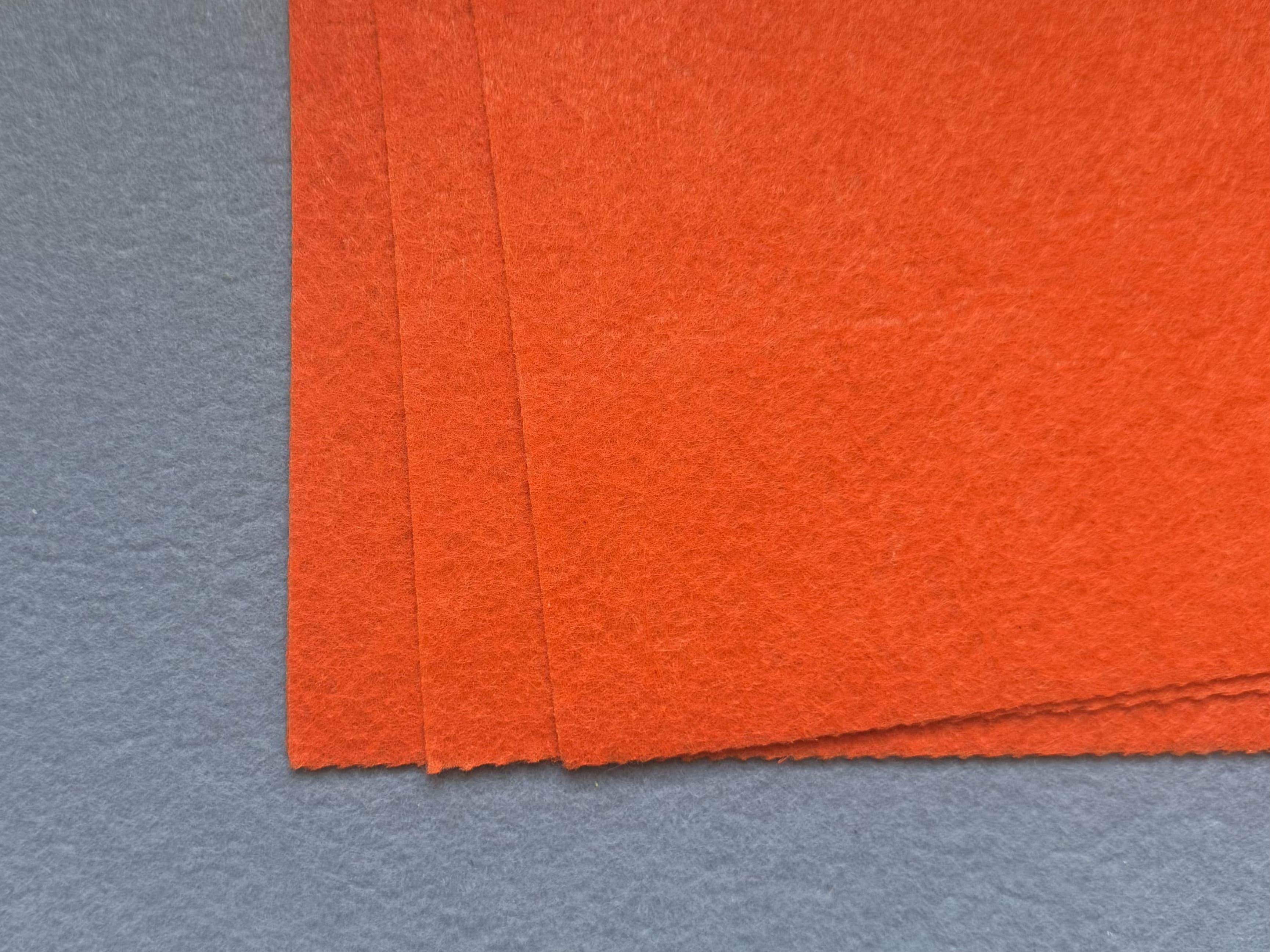 Фетр 1 мм А4 #14 Оранжевый (18858)