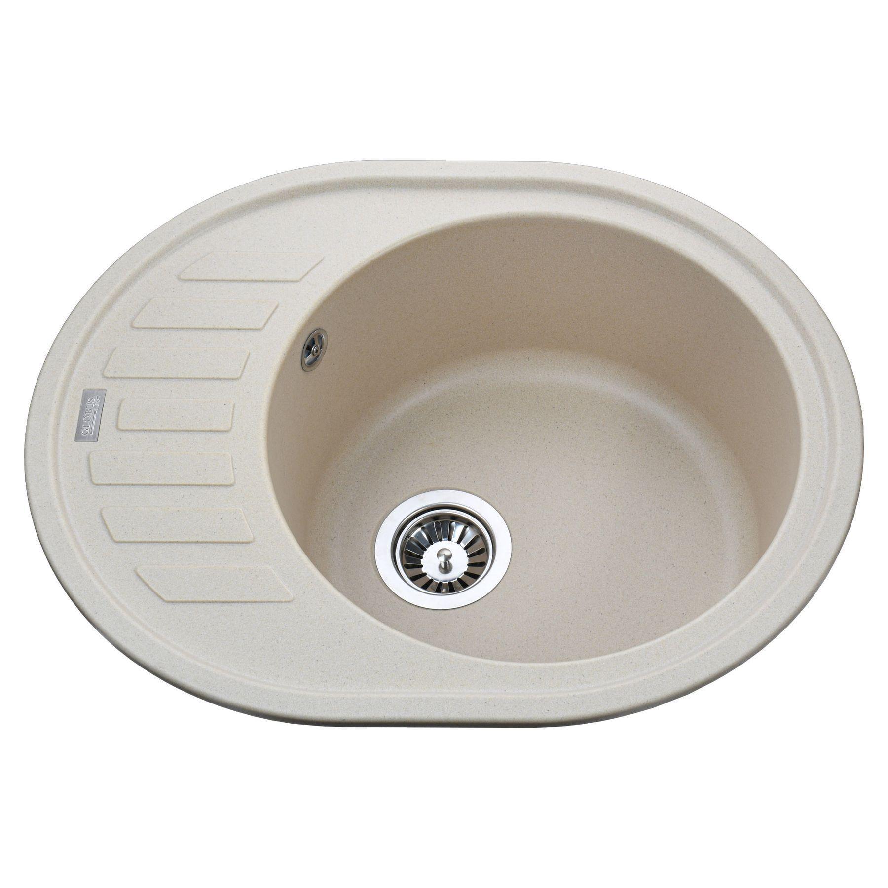 Мойка для кухни гранитная Globus Lux ARNO 620х500 Слоновая кость (000020967)