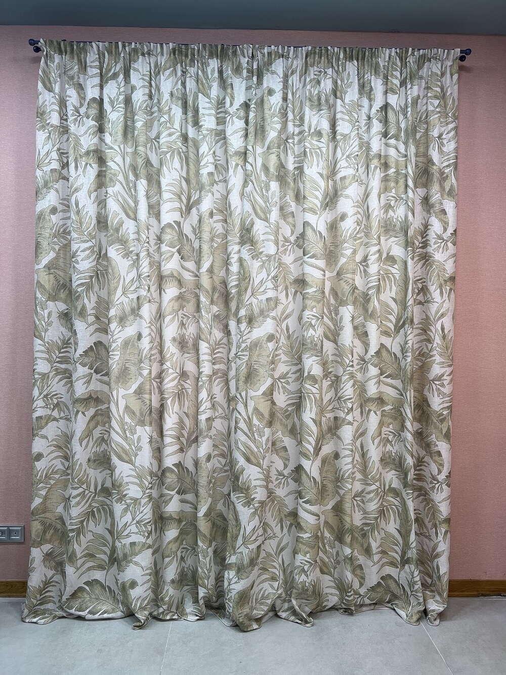 Гардини лляні 2 м 2 шт. Зелений (000101583) - фото 3 Гардини лляні 2 м 2 шт. Зелений (000101583) - фото 3