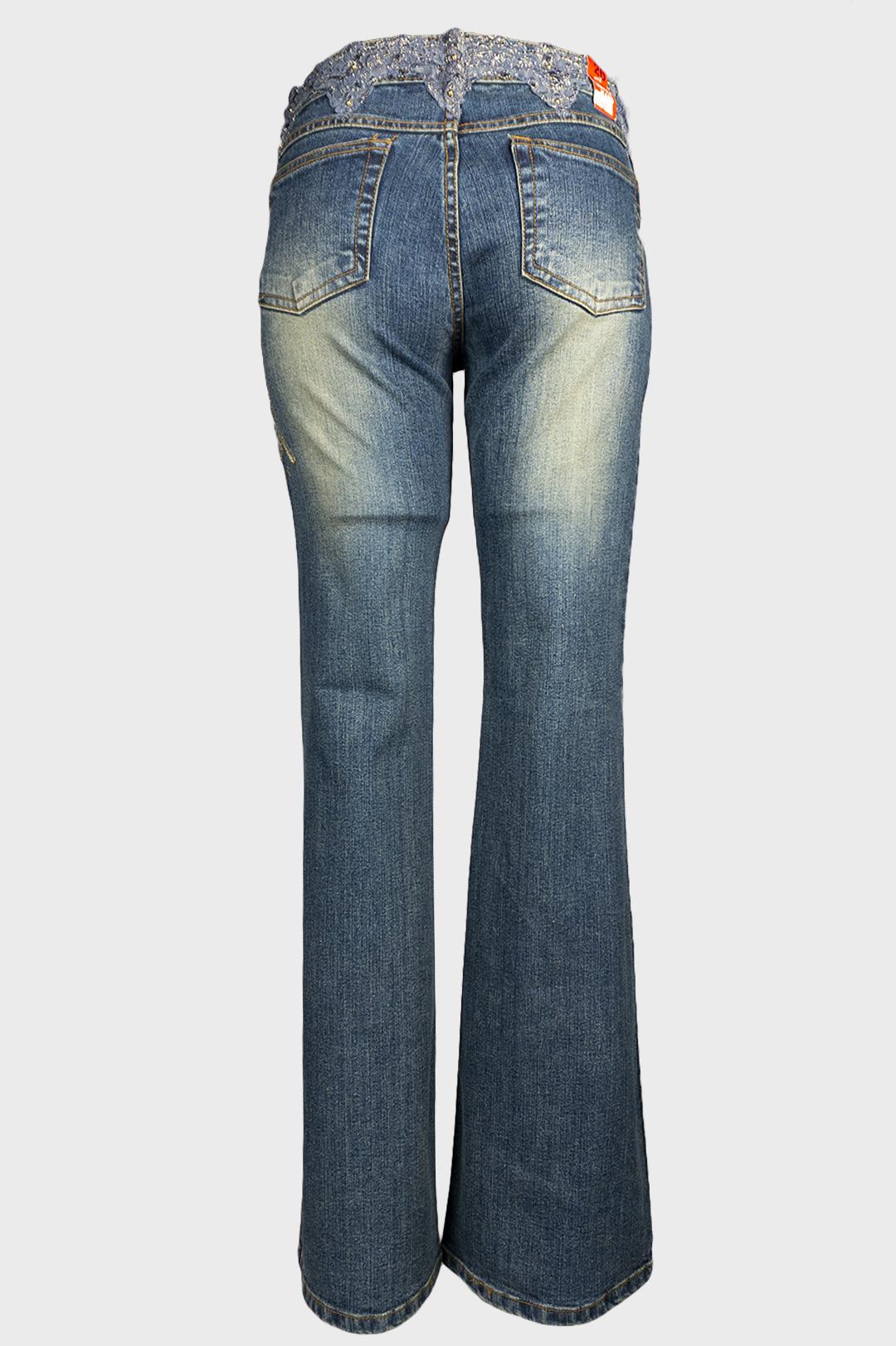 Джинсы женские Tantra S-1460 винтажные р. 40 Синий (17852181) - фото 8