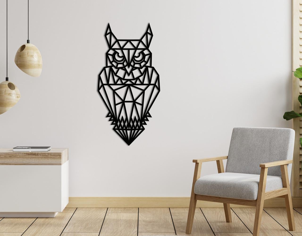 Декоративное панно на стену Upwood Decor Owl 90х45,7 см Black (1585009225)