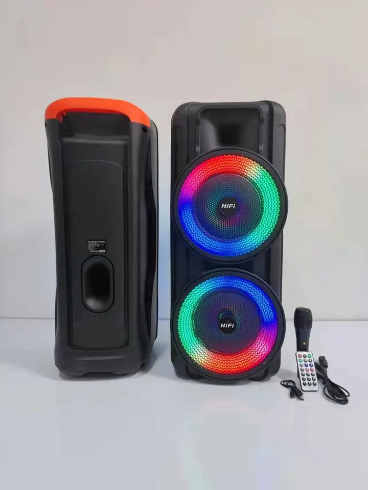 Портативная акустическая система Winso RX-RX-8251 RGB с микрофоном и пультом 2x8" 20 W (9492c92f) - фото 2