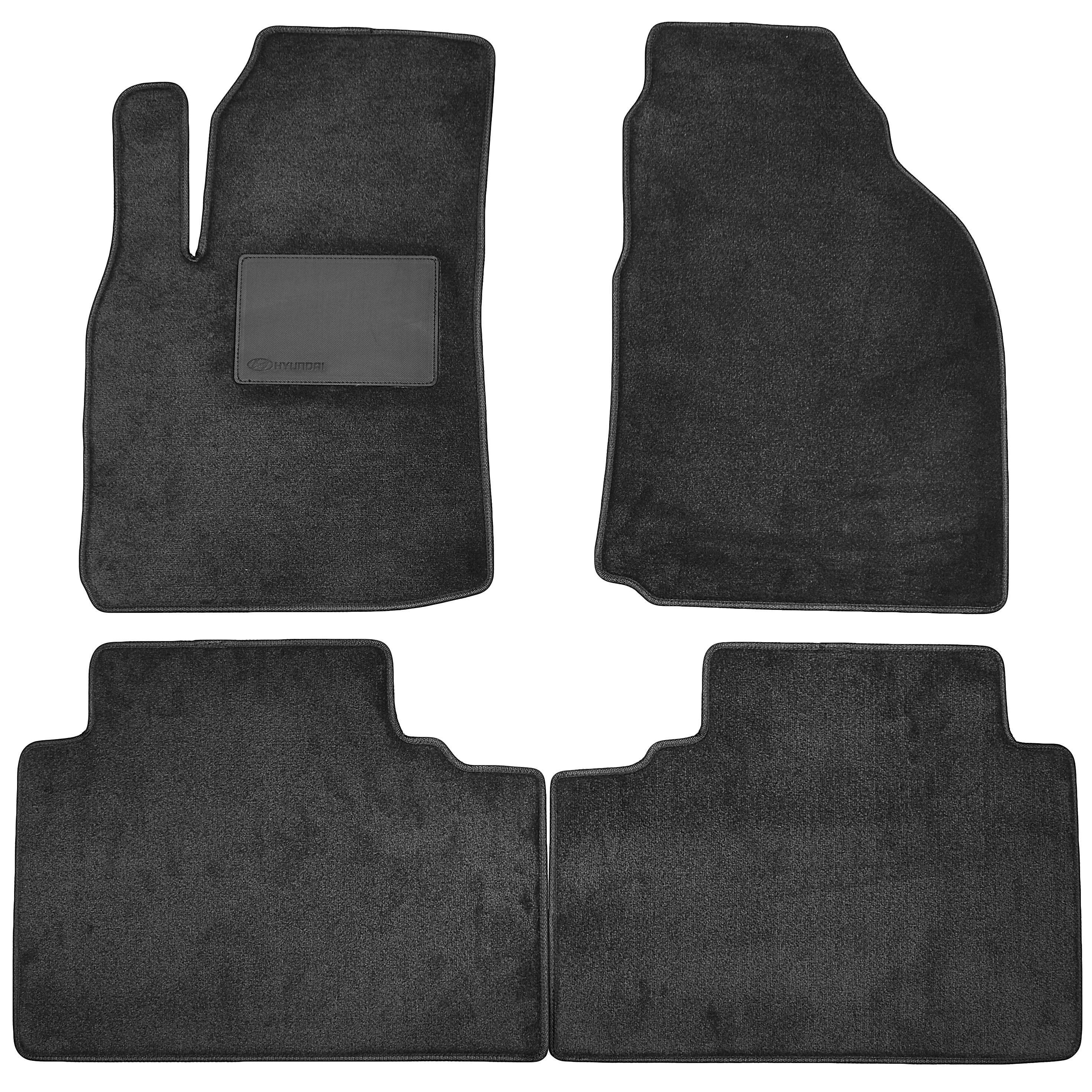 Коврики в салон для Hyundai Matrix '01-10 текстильные Черный