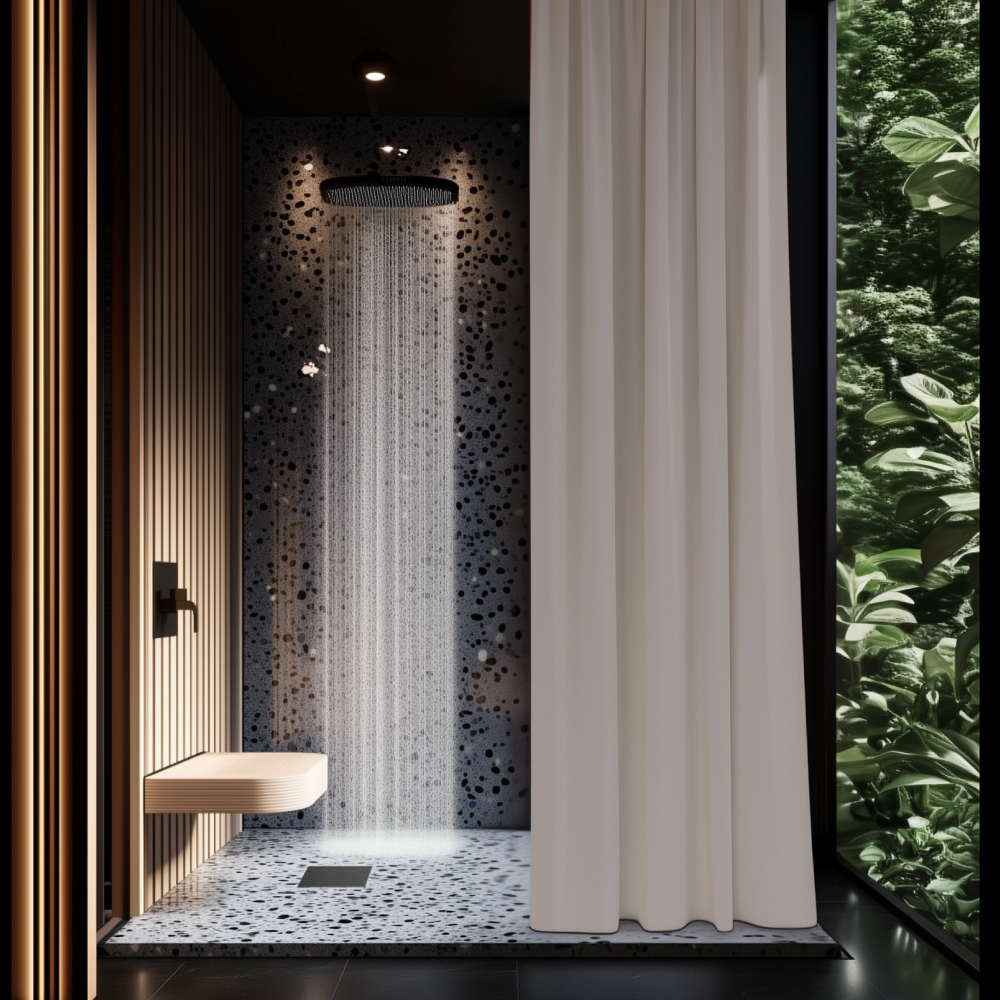 Штора для ванны и душа SHHHADE Premium с кольцами 215х300 см Белый (1020022) Штора для ванны и душа SHHHADE Premium с кольцами 215х300 см Белый (1020022)