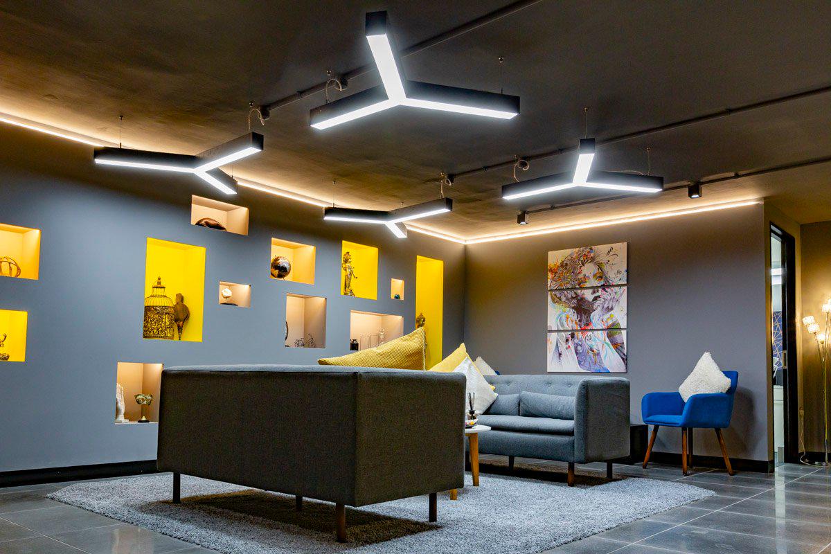 Підвісний світильник світлодіодний CLEAR LIGHT Verona-Y фігурний 80 Вт 4200К 850х850х850 мм Чорний (VY808512) - фото 5