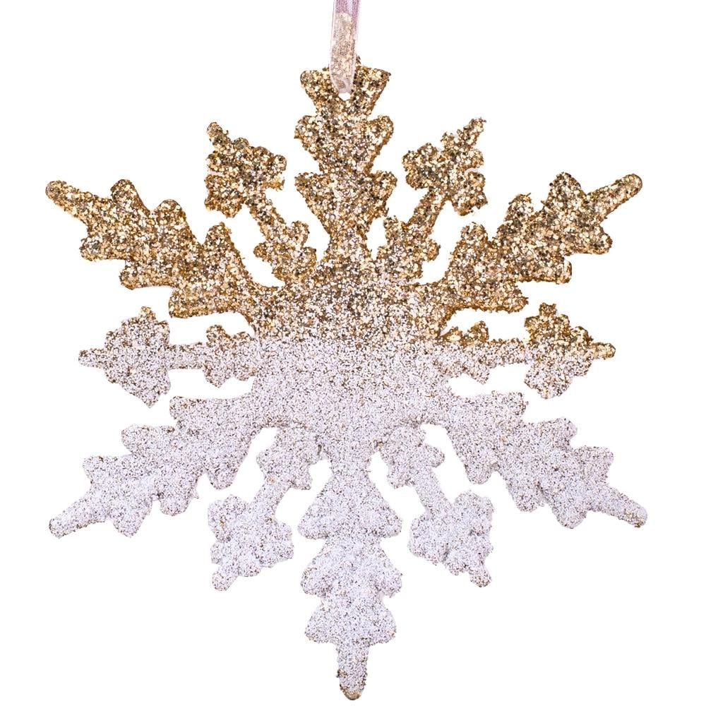 Набор елочных игрушек Снежинка 6 шт. 15,7 см (6027-010)