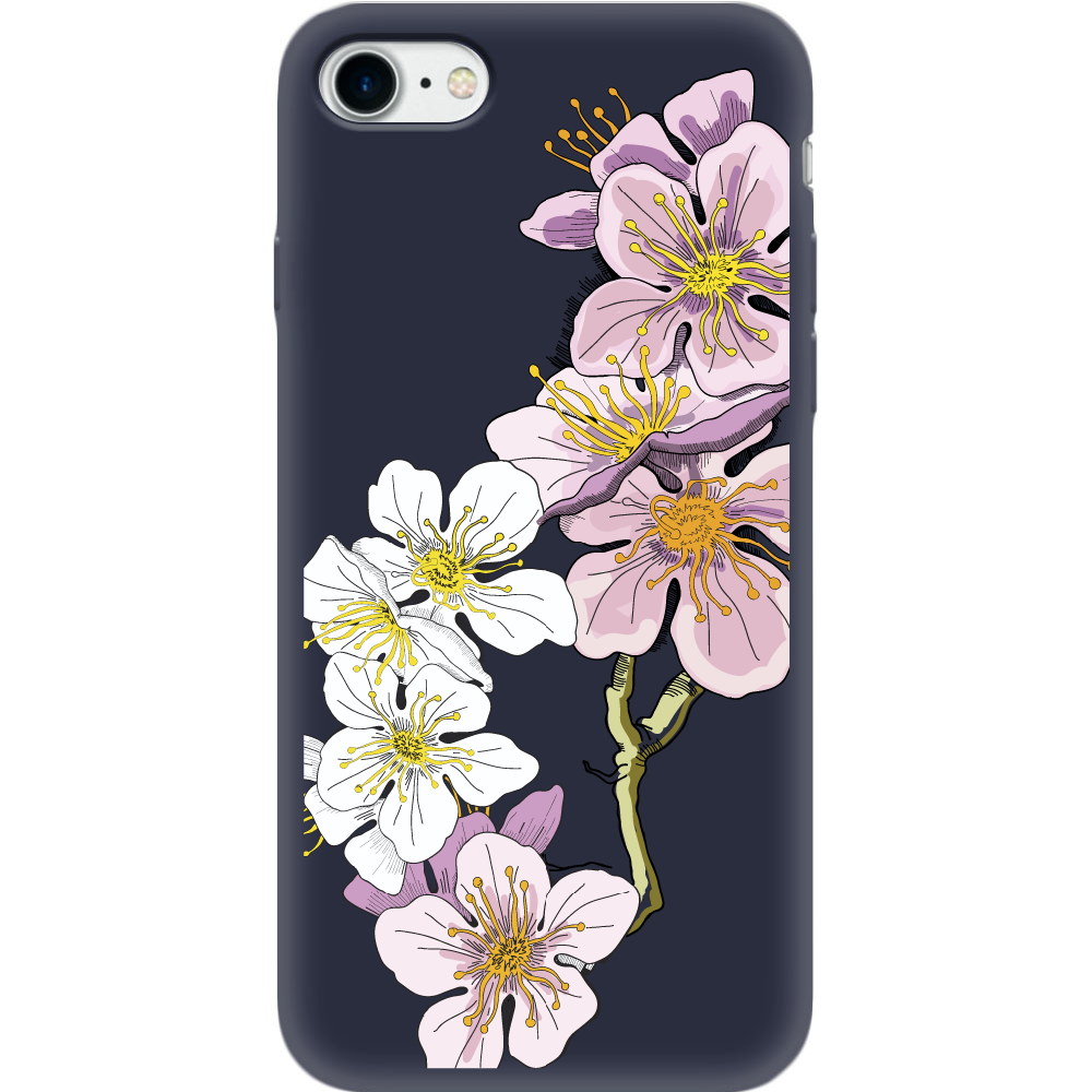 Чохол BoxFace Apple iPhone 7/8 SE 2020 Cherry Blossom Синій силікон (26205-cc4-35448)