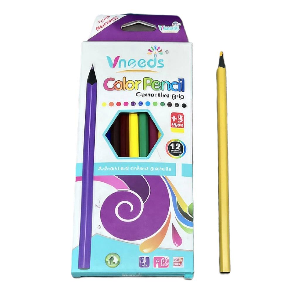 Карандаши для рисования Stenson WW00580 12 цветов в коробке