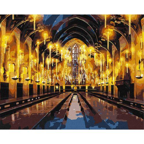 Картина по номерам с красками металлик Harry Potter Большой зал 40х50 см (2987506411)