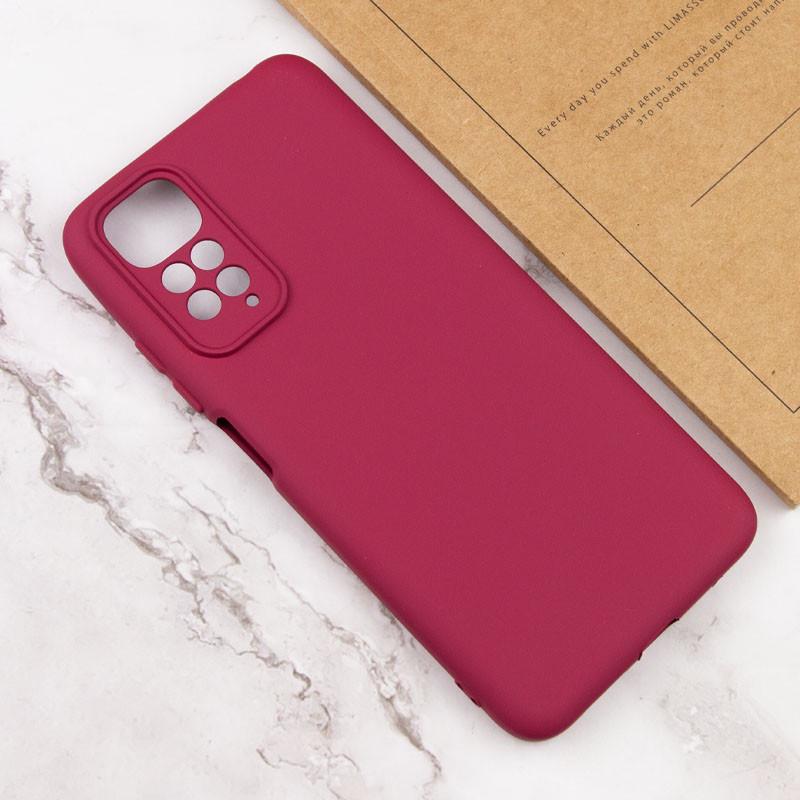 Протиударний Чохол Silicone Cover Lakshmi Full Camera (AAA) для Xiaomi Redmi Note 11 Pro 4G/5G / 12 Pro 4G Бордовий/Plum - фото 4