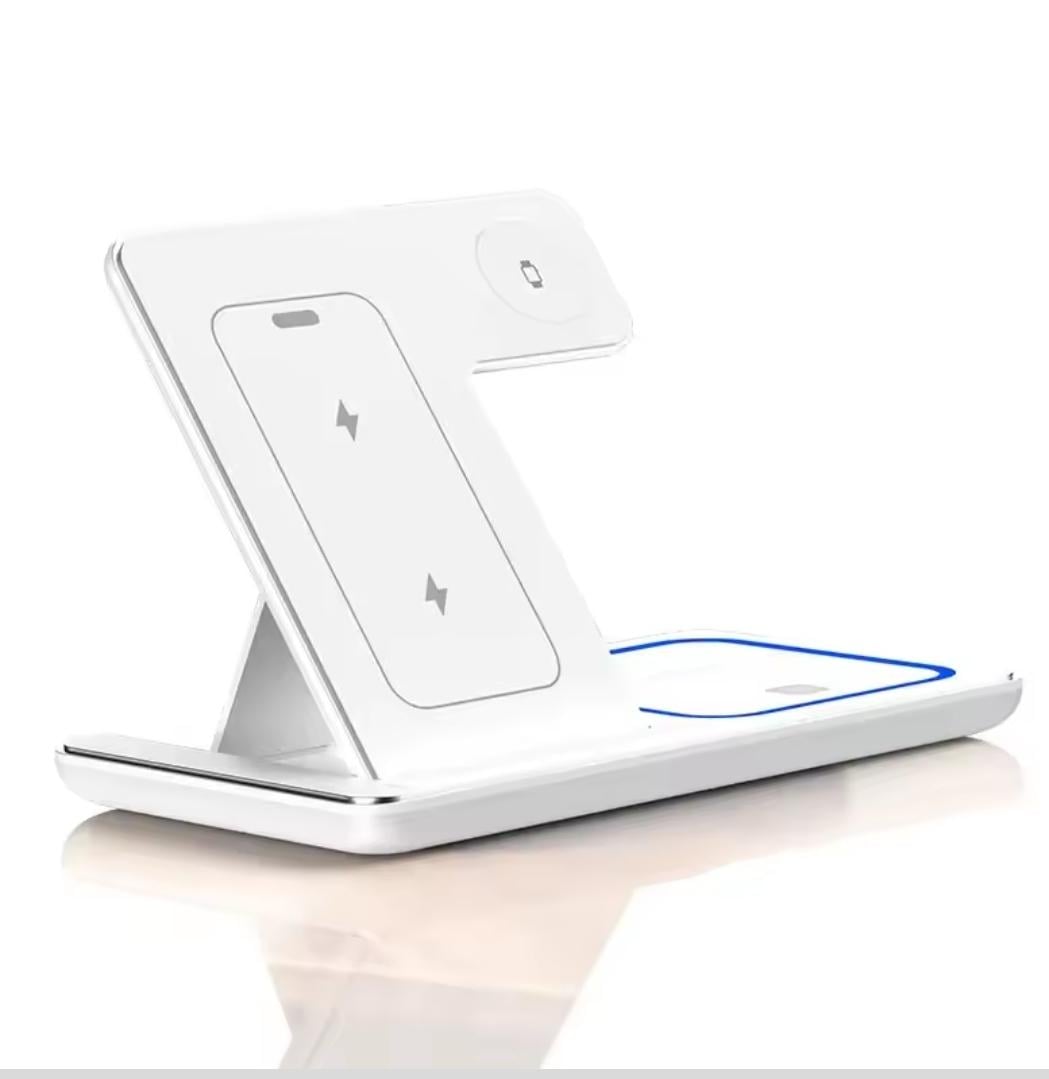 Беспроводная зарядка Wireless Charger 3в1 White (32436761) Беспроводная зарядка Wireless Charger 3в1 White (32436761)