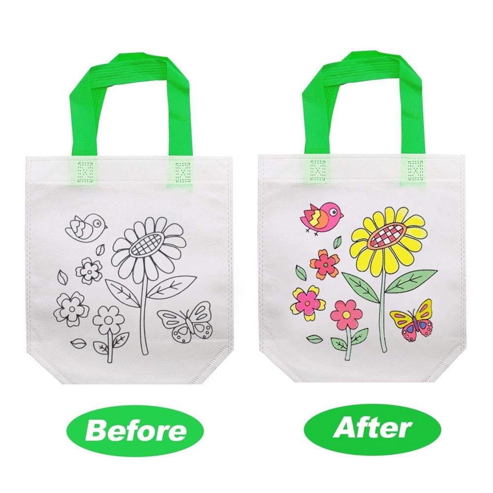 Сумка-розмальовка Квітка із шістьма фломастерами 22x25 см (OK0099_3) - фото 5 Сумка-розмальовка Квітка із шістьма фломастерами 22x25 см (OK0099_3) - фото 5