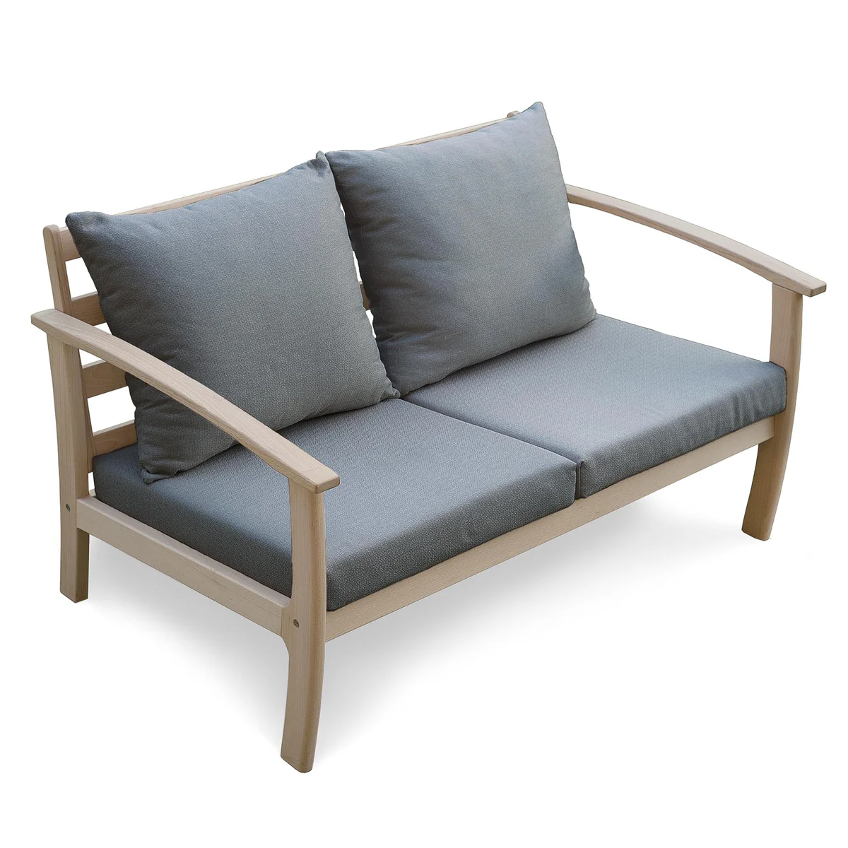 Диван Woodman Legato из массива дерева бук/ткань grey Без пркрытия (53184)