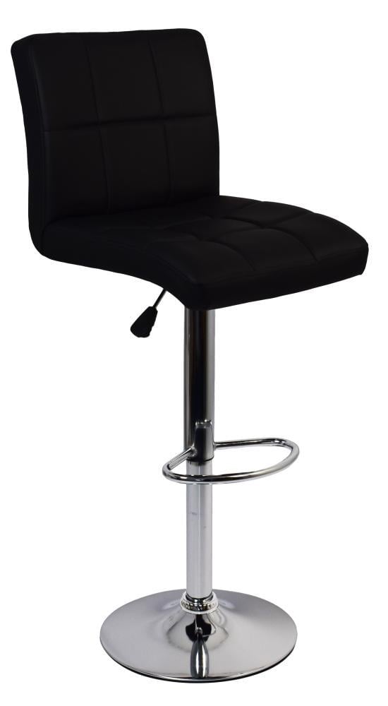 Барный стул Bonro BC-0106 из экокожи квадратный с подставкой для ног Черный (132-76-40080026) - фото 1 Барный стул Bonro BC-0106 из экокожи квадратный с подставкой для ног Черный (132-76-40080026) - фото 1