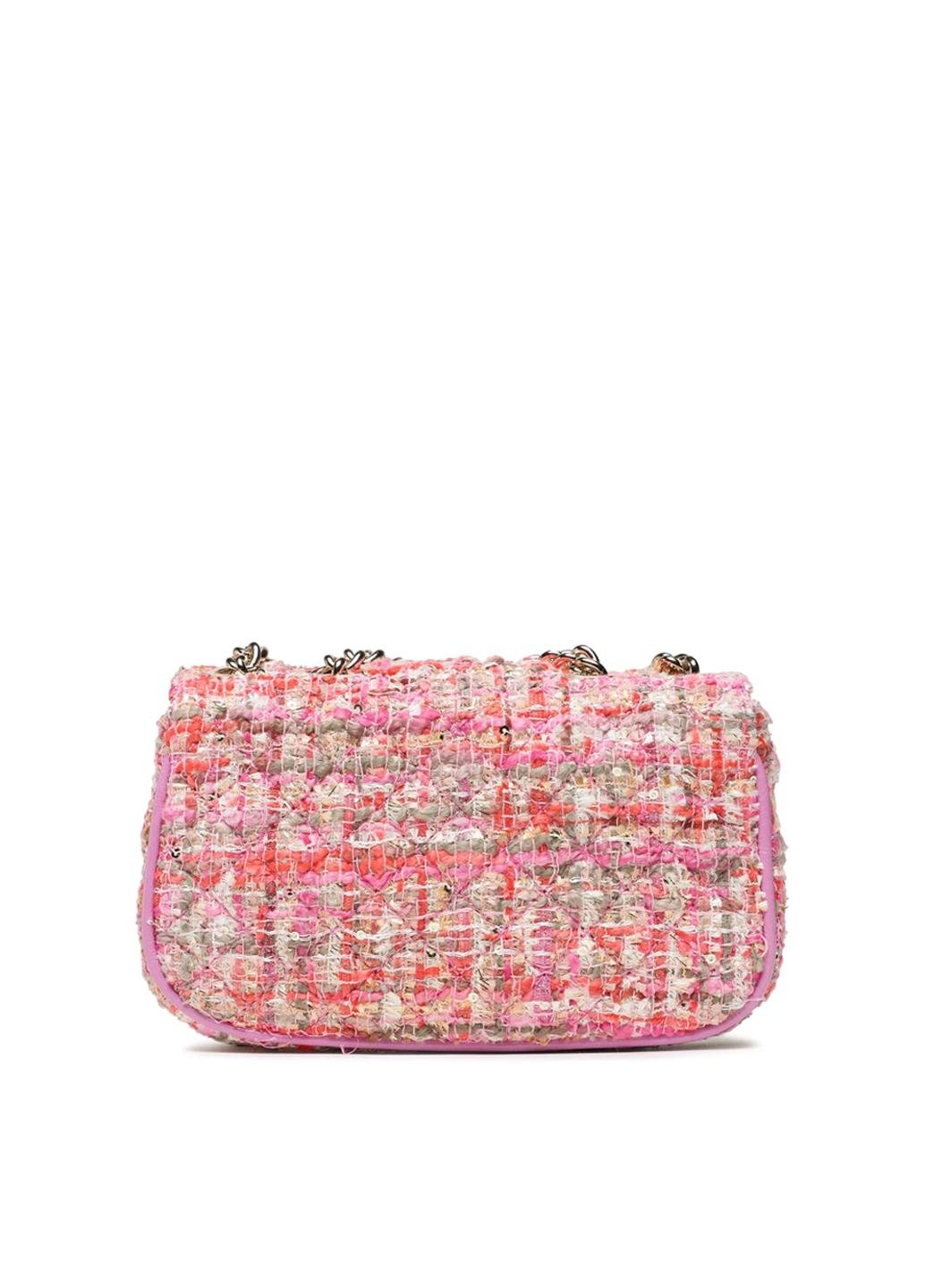 Сумка крос боді жіноча твідова Guess SPARK MICRO MINI HWTF8700780-FMU Фуксія - фото 2 Сумка крос боді жіноча твідова Guess SPARK MICRO MINI HWTF8700780-FMU Фуксія - фото 2
