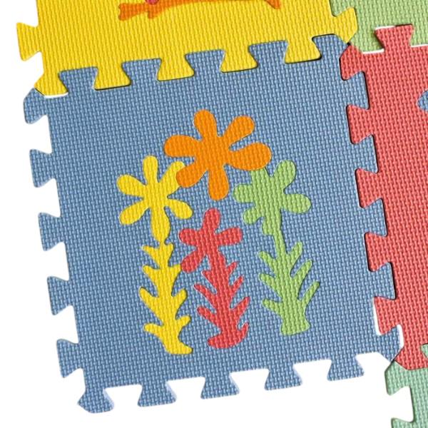 Коврик мозаика с принтом растений Разноцветный (M 0386) - фото 3 Коврик мозаика с принтом растений Разноцветный (M 0386) - фото 3