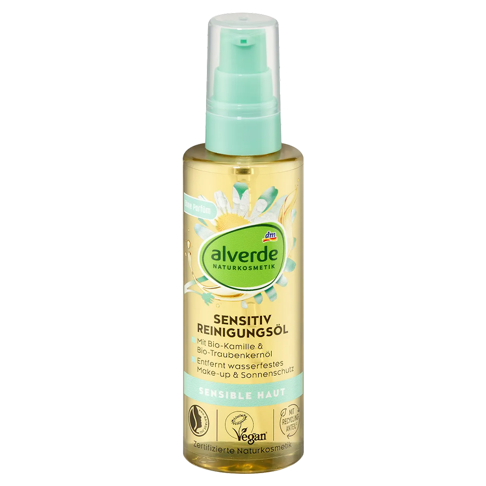 Масло очищающее Alverde Naturkosmetik для чувствительной кожи лица 100 мл