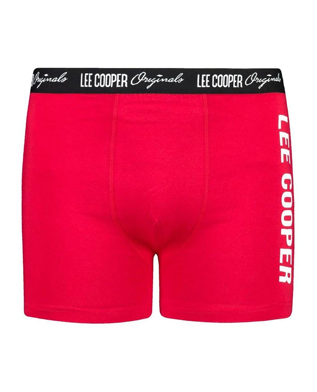 Трусы-боксеры мужские Lee Cooper LCUBOX1PLOGO2WINE XL Красный (9911111151776)