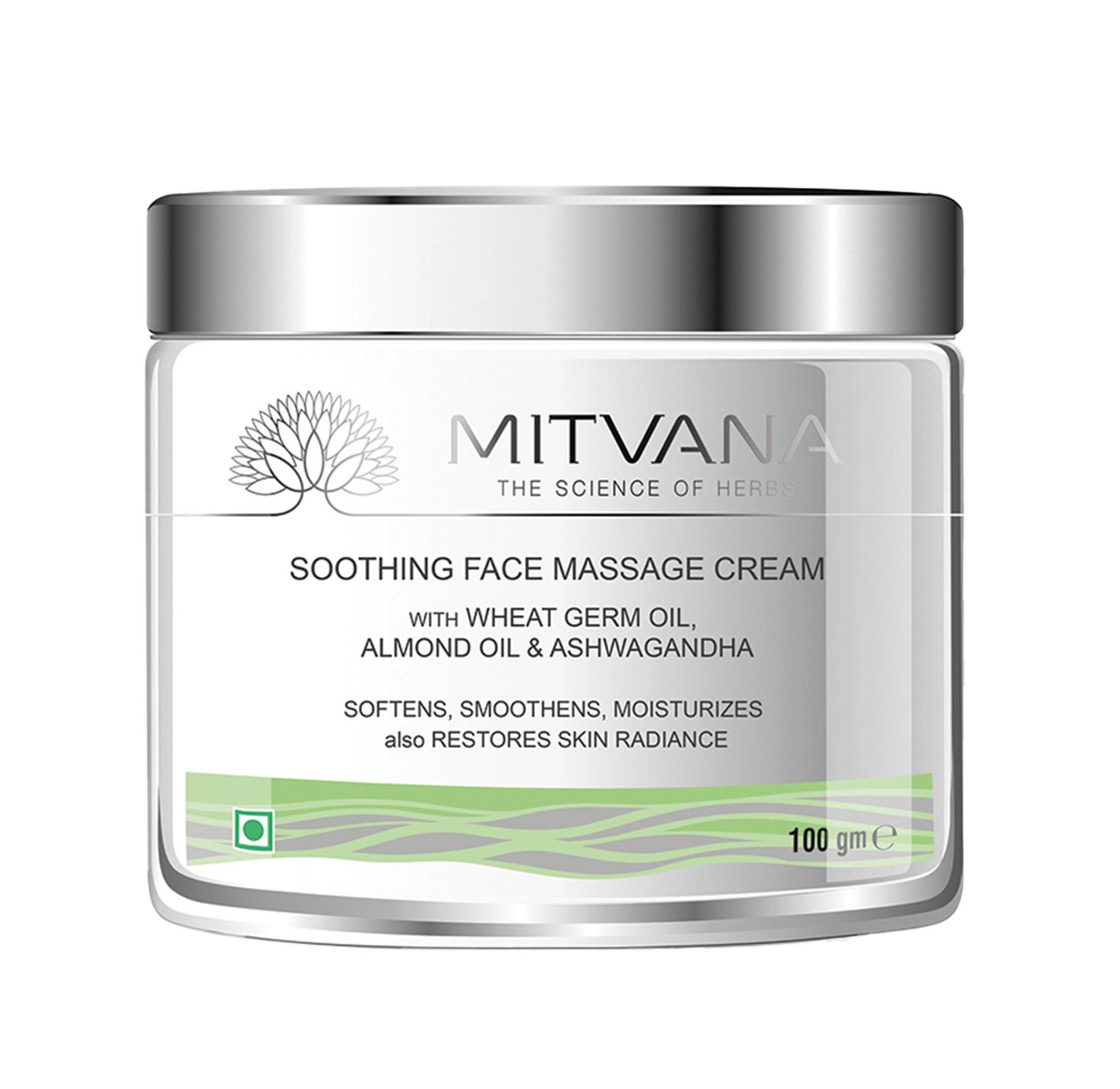 Крем для лица успокаивающий Mitvana Soothing Face Massage Cream with Wheat Almond & Ashwagandha 100 мл (8906078541433) Крем для лица успокаивающий Mitvana Soothing Face Massage Cream with Wheat Almond & Ashwagandha 100 мл (8906078541433)