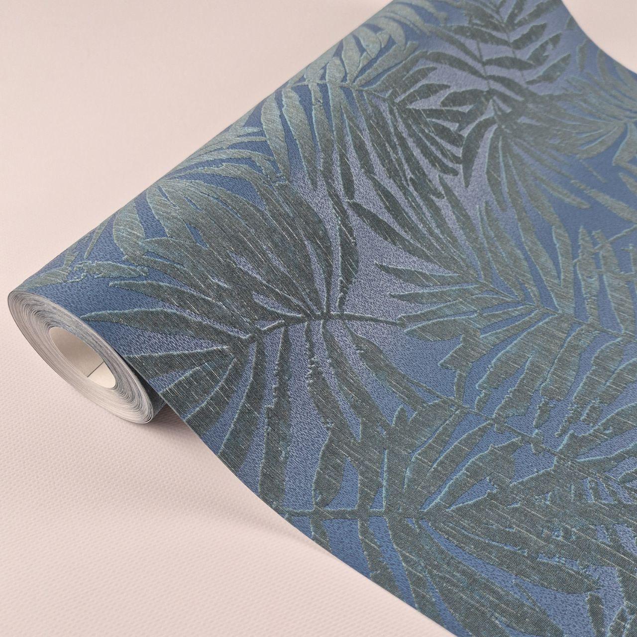 Обои виниловые Marburg 94133 0,53х10,05 м Синий (29710156)