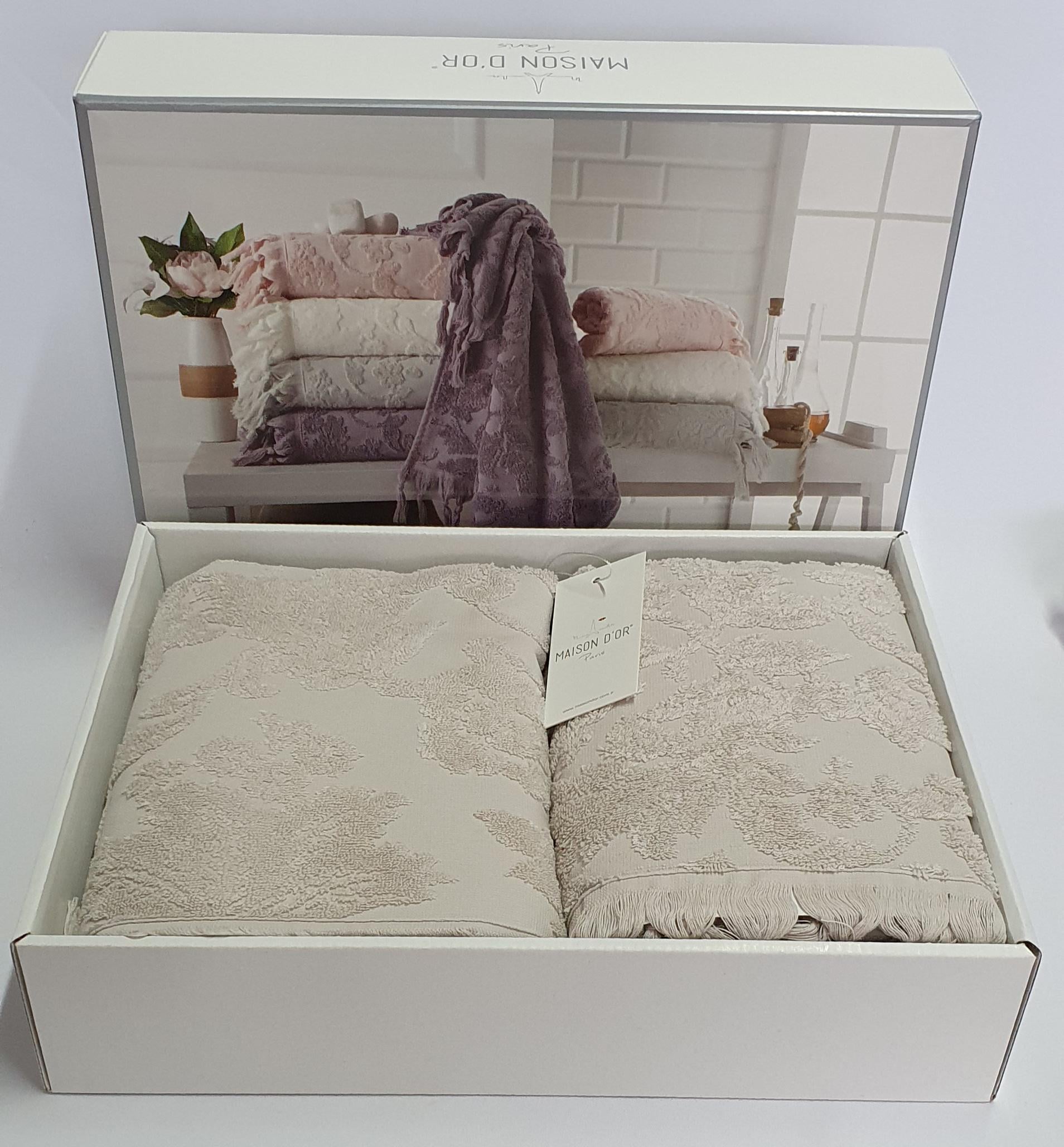 Полотенца Maison D'or 2 шт. Sanda Beige (03MD09NBC05)
