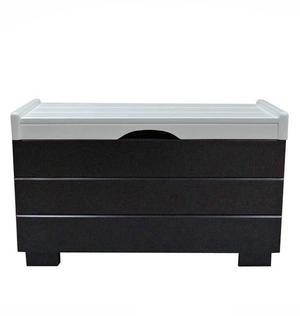 Сундук Скиф 2 деревянный Верге черный/белый (25651009) Сундук Скиф 2 деревянный Верге черный/белый (25651009)