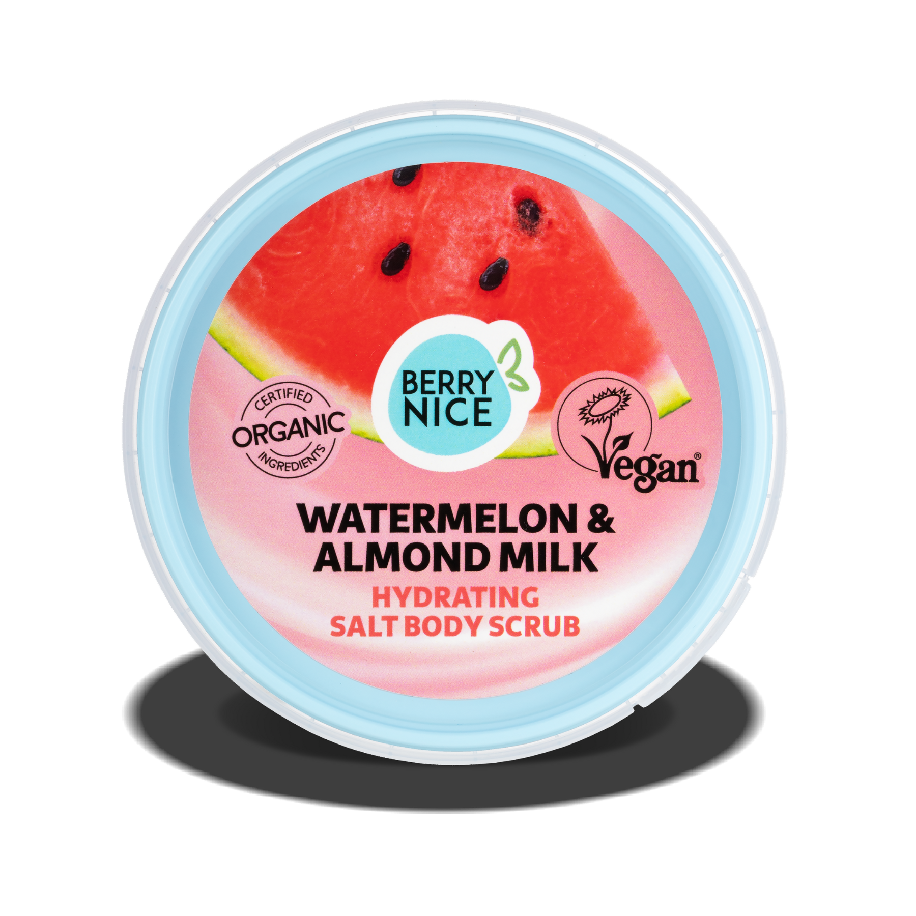 Скраб для тіла BERRY NICE сольовий зволожуючий Кавун і Мигдальне молоко 250 мл