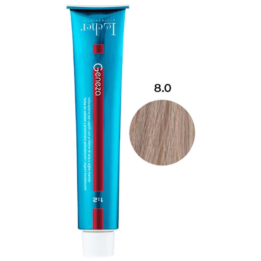 Крем-фарба для волосся професійна стійка аміачна Le Cher Geneza 100 мл 8.0 інтенсивний світлий блонд (2505188071)