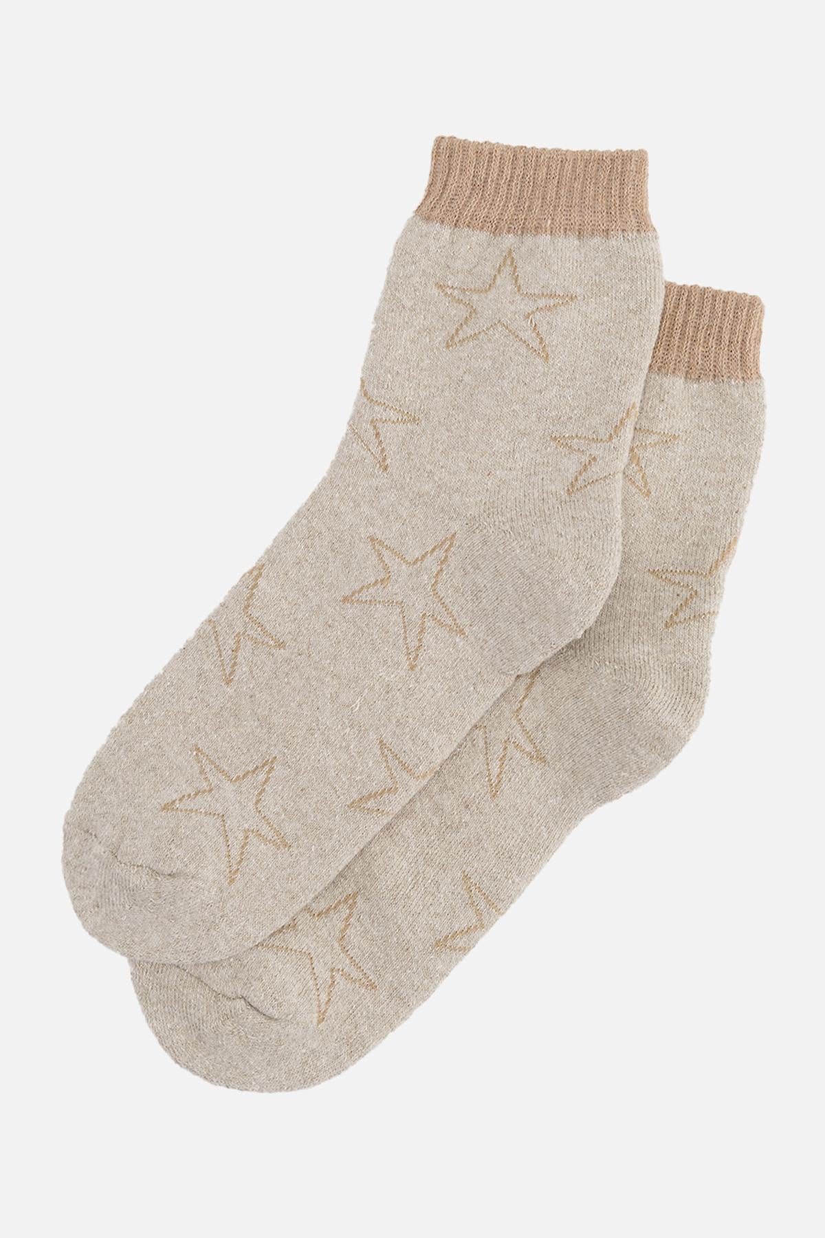 Носки средние женские Yuki ЦБ-00263536 р. 35-38 Бежевый (SKT001029064)
