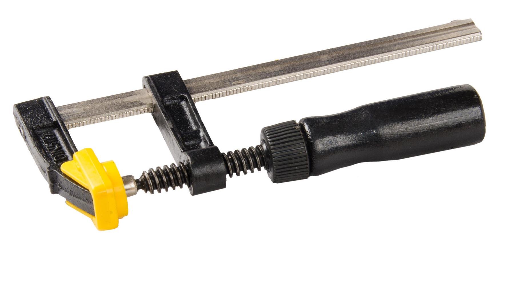 Струбцина столярна MasterTool F-Type DIN 5117 150х50 мм 1700 Н дерев’яна ручка (07-0000) - фото 1 Струбцина столярна MasterTool F-Type DIN 5117 150х50 мм 1700 Н дерев’яна ручка (07-0000) - фото 1