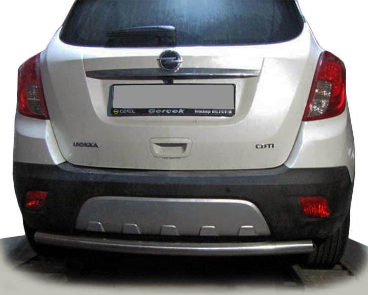 Задняя защита AK002 CAN для Opel Mokka 2012-2021 гг. нержавеющая сталь Хром Задняя защита AK002 CAN для Opel Mokka 2012-2021 гг. нержавеющая сталь Хром
