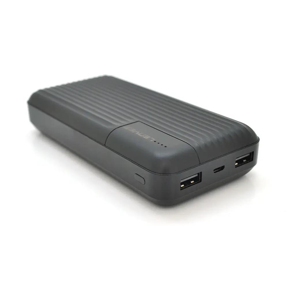 Акумулятор зовнішній Power bank LenyesPX161 10000 Mah 2 USB Чорний - фото 1