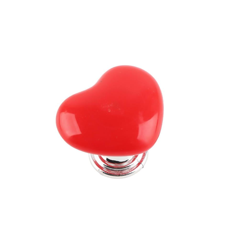 Кнопка для сливного бачка унитаза Сердце самоклеящееся Красный (TA0152_4)