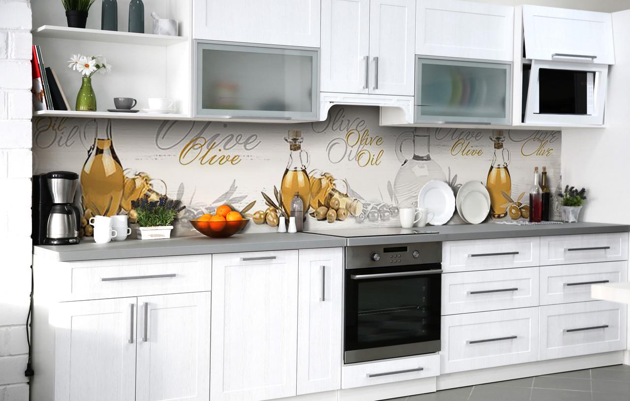 Кухонный фартук Оливковое сокровище виниловый самоклеющийся 60х250 см