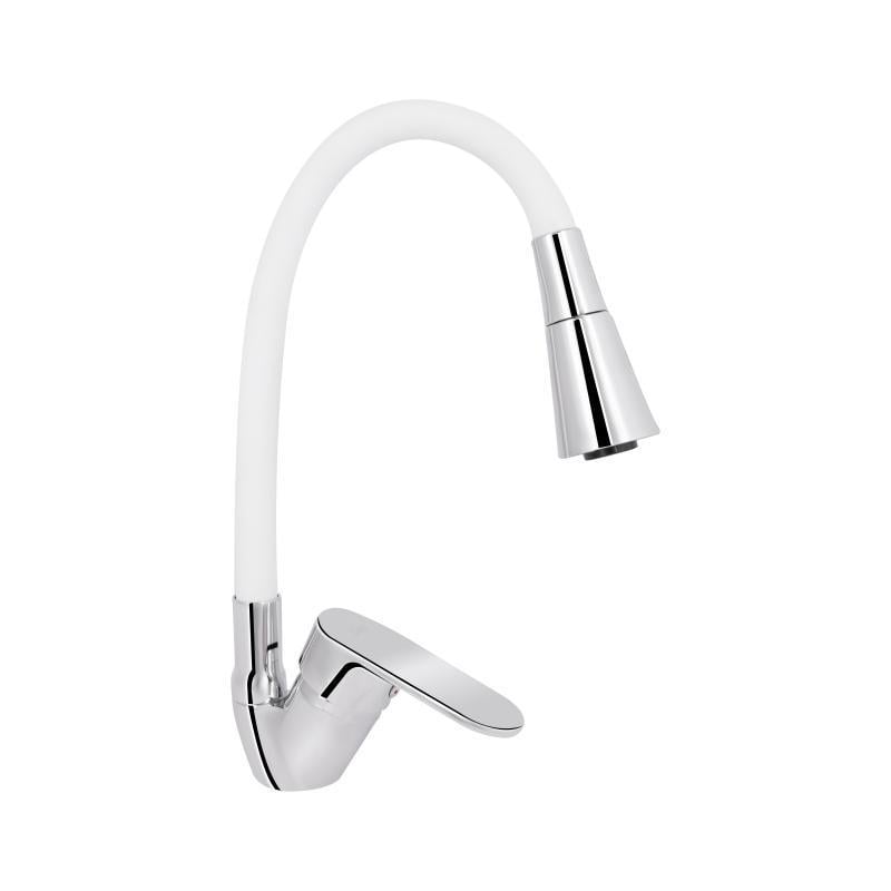 Смеситель для кухни Lidz Tani 008F3 с гибким изливом k40 LDTAN008F3WCR37037 Chrome/White (SD00043140)