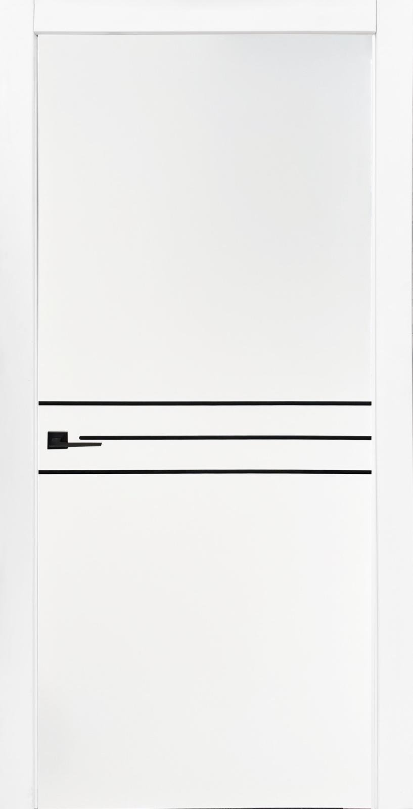 Двері фарбовані STATUS DOORS Паралель 2000х900 мм Alum black (60755)