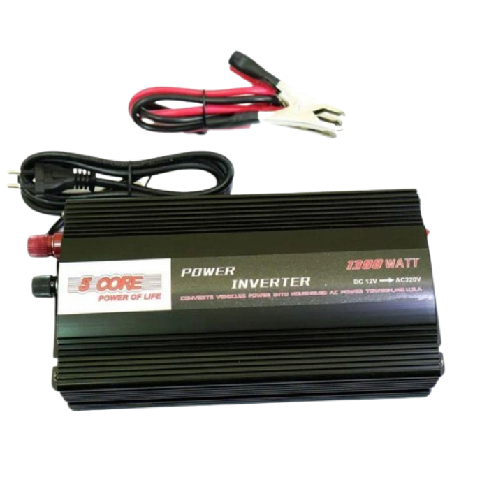 Перетворювач напруги 5 CORE Power Inverter UPS/CHARGE-PS-1300 1300W 12V AC/DC - фото 2