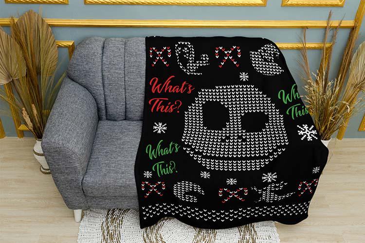 Плед плюшевый Jack Scary Christmas двухслойный 135х150 см (114497-2)