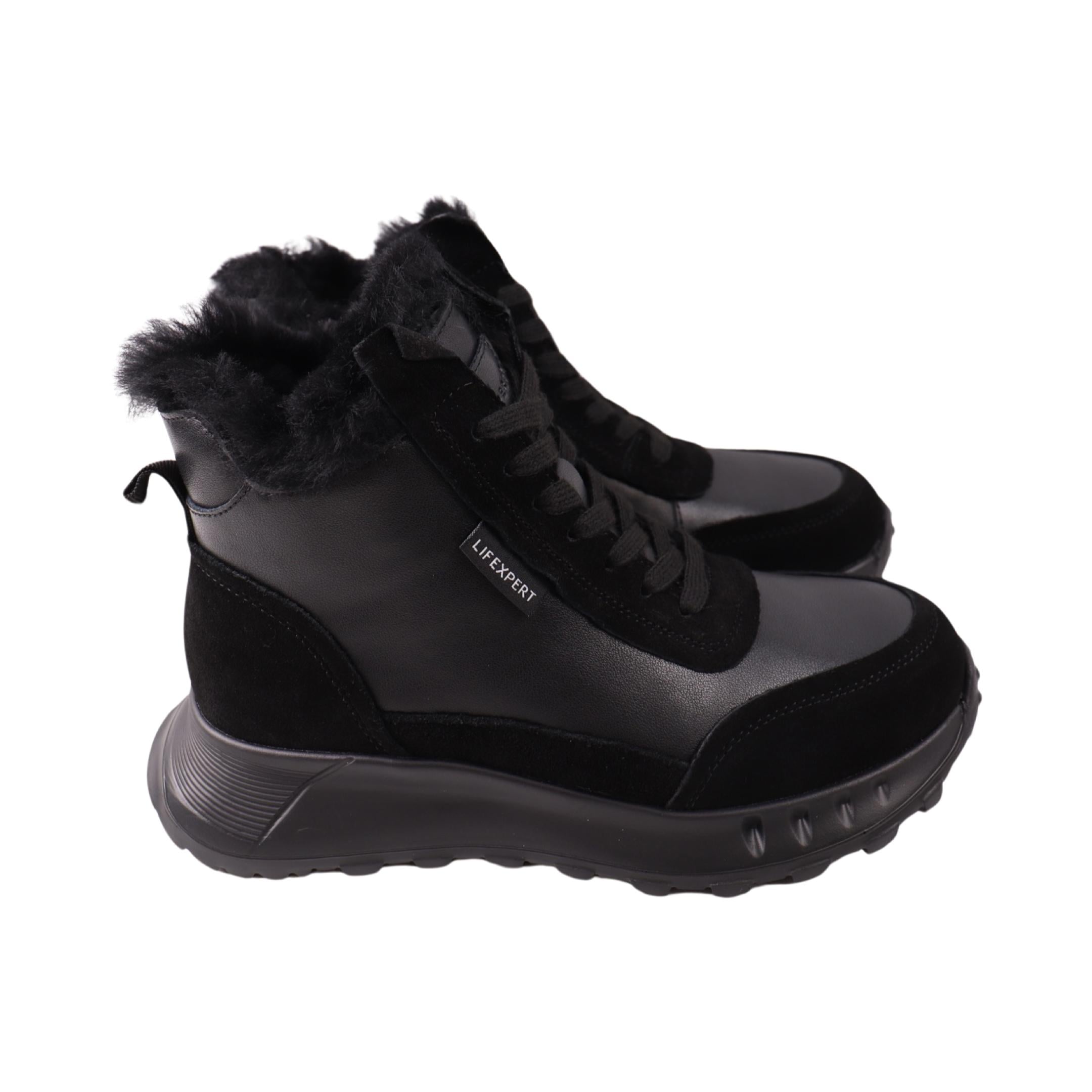 Ботинки женские Li Fexpert 1532-24ZHS натуральная кожа р. 37 Черный (29183263)