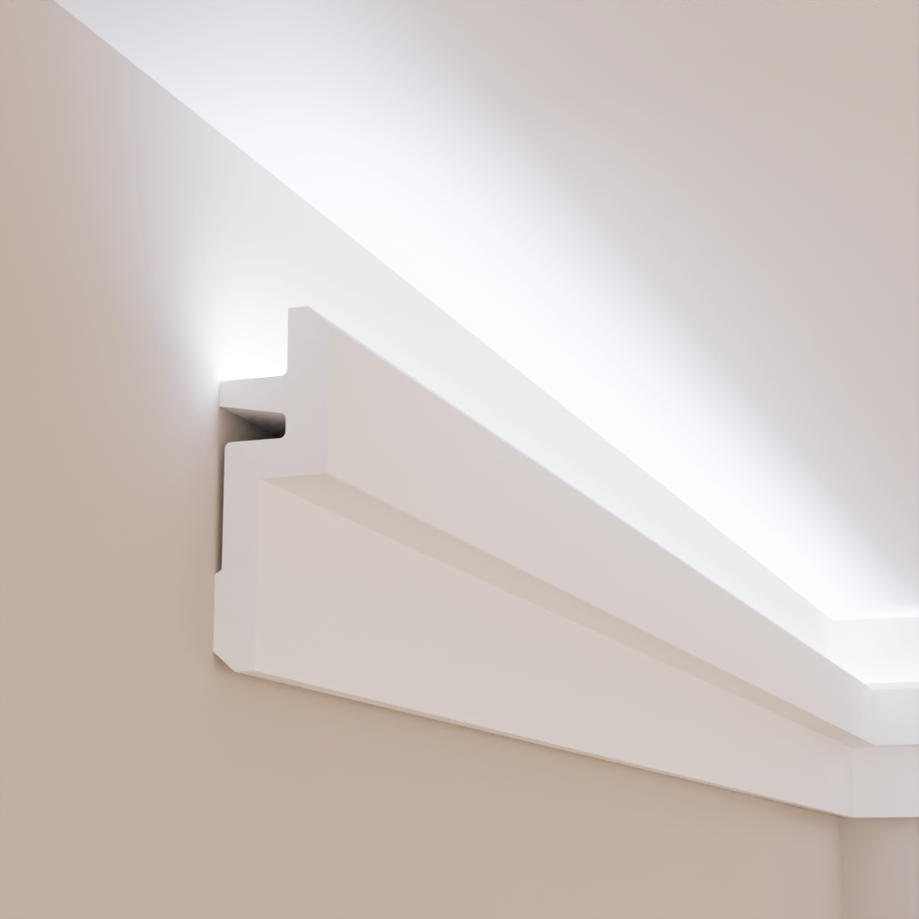 Карниз поліуретановий Gaudi Decor C 971 для LED освітлення 95x31x2000 мм (25394324)