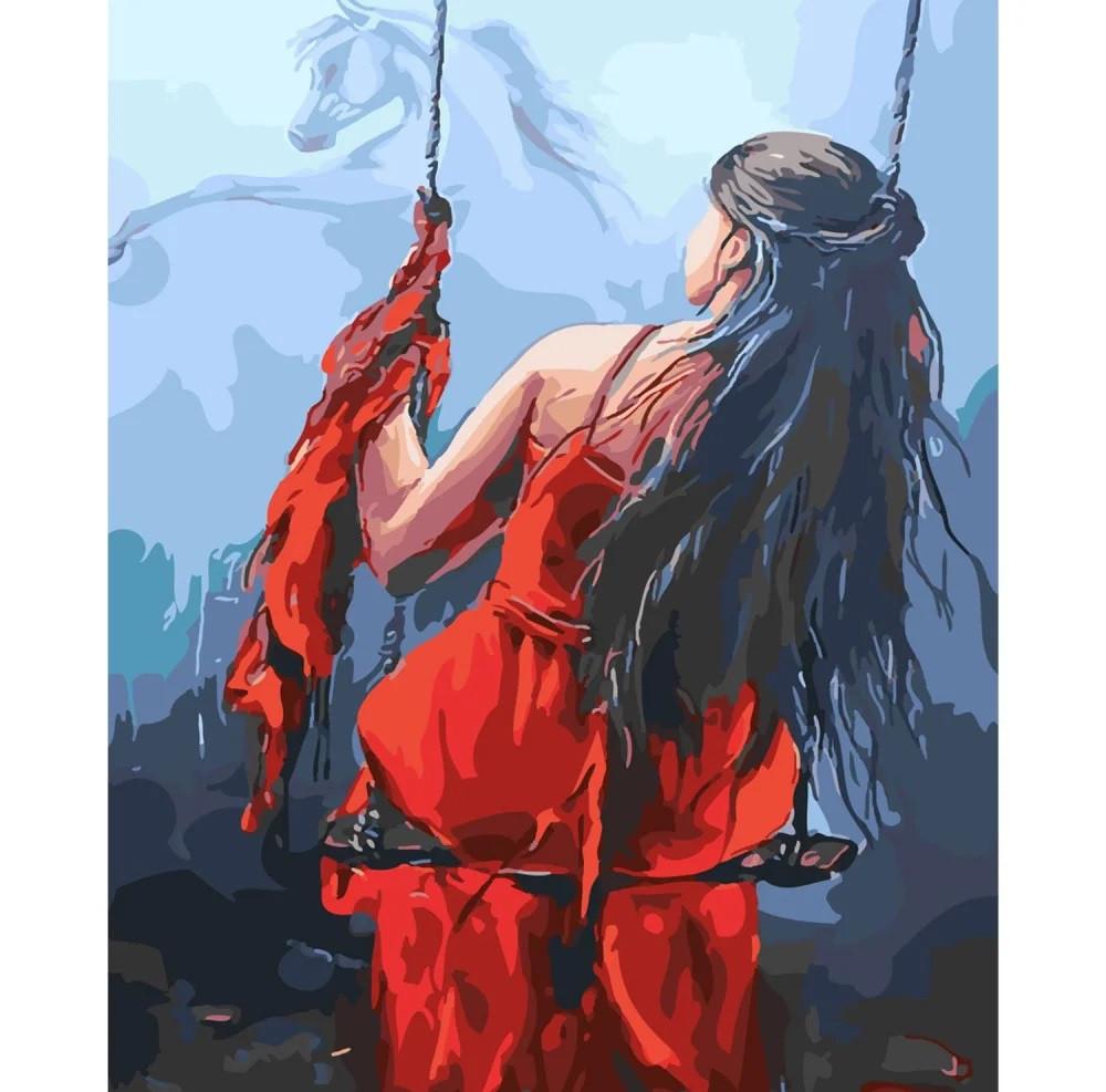 Картина по номерам Strateg Качели грез 40x50 см (SY6101)