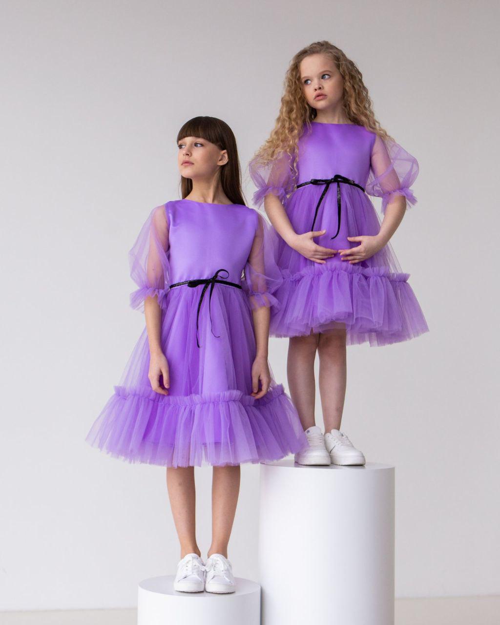 Платье праздничное для девочки 104 см Фиолетовый (2229160391) - фото 12 Платье праздничное для девочки 104 см Фиолетовый (2229160391) - фото 12