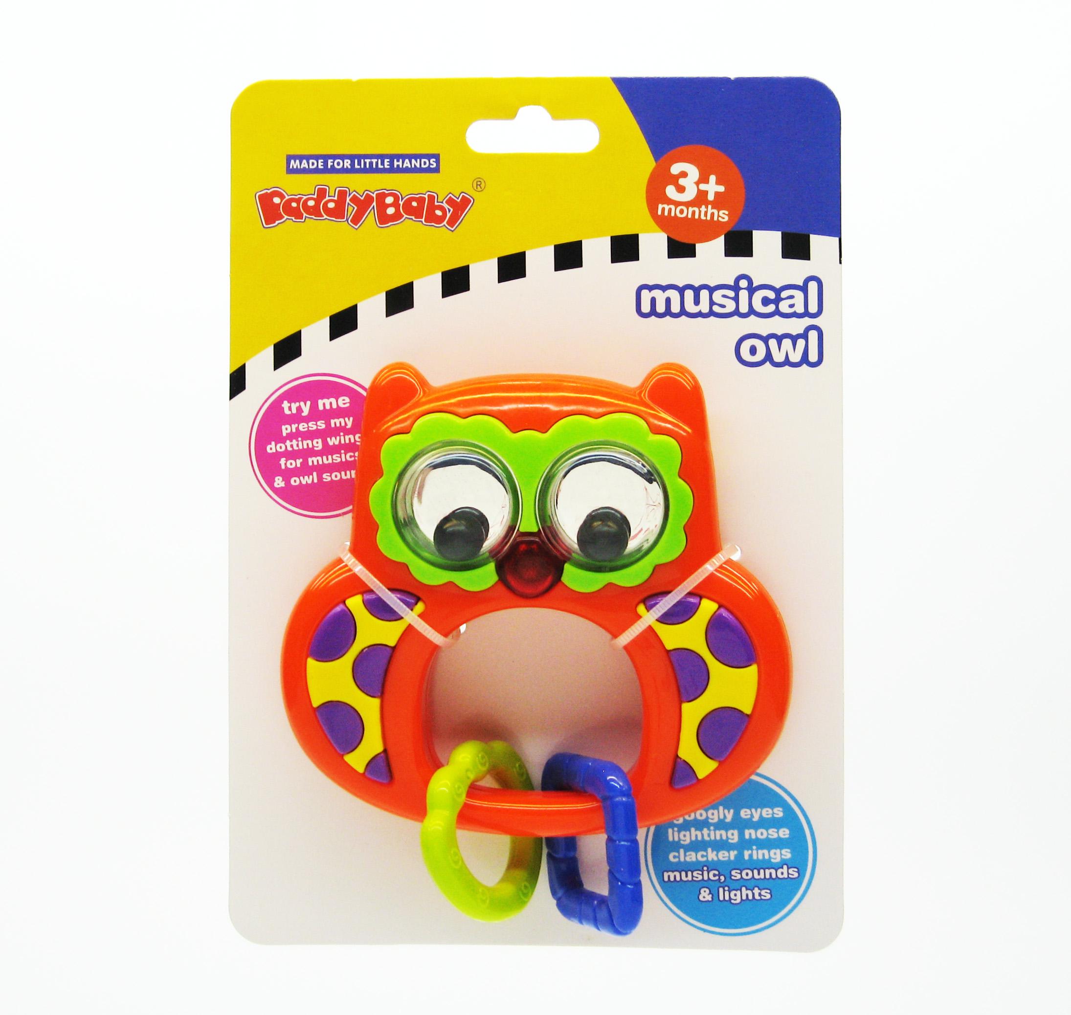 Погремушка музыкальная Сова (0684)